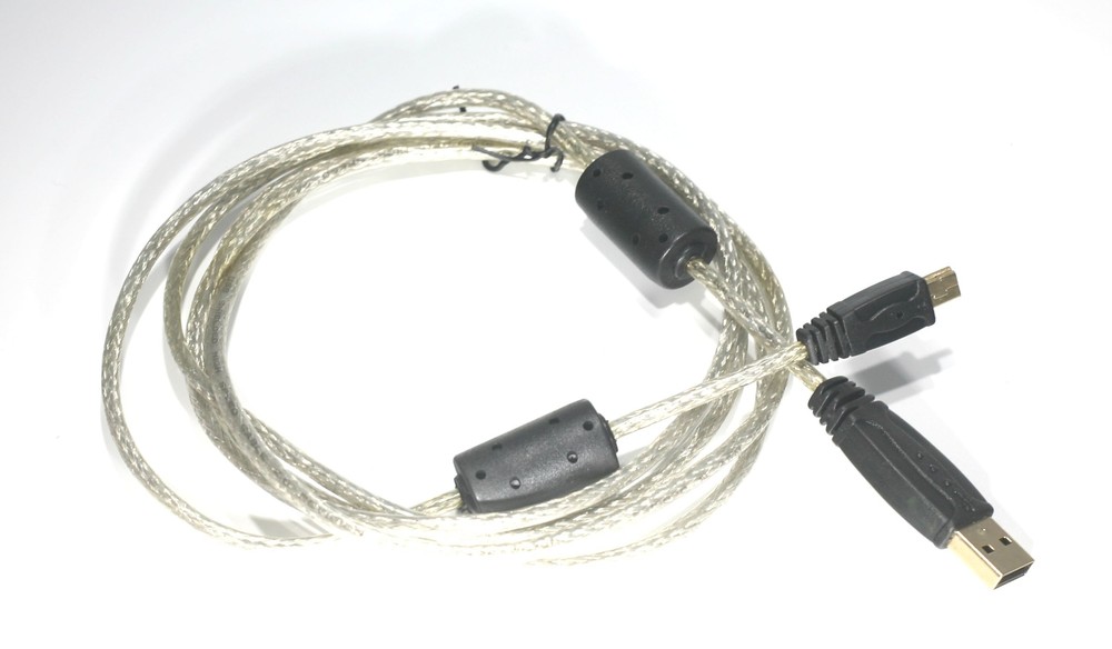 USB 2.0 Dual Ferrite 6FT Industrial Data Cable Mini B D1F2