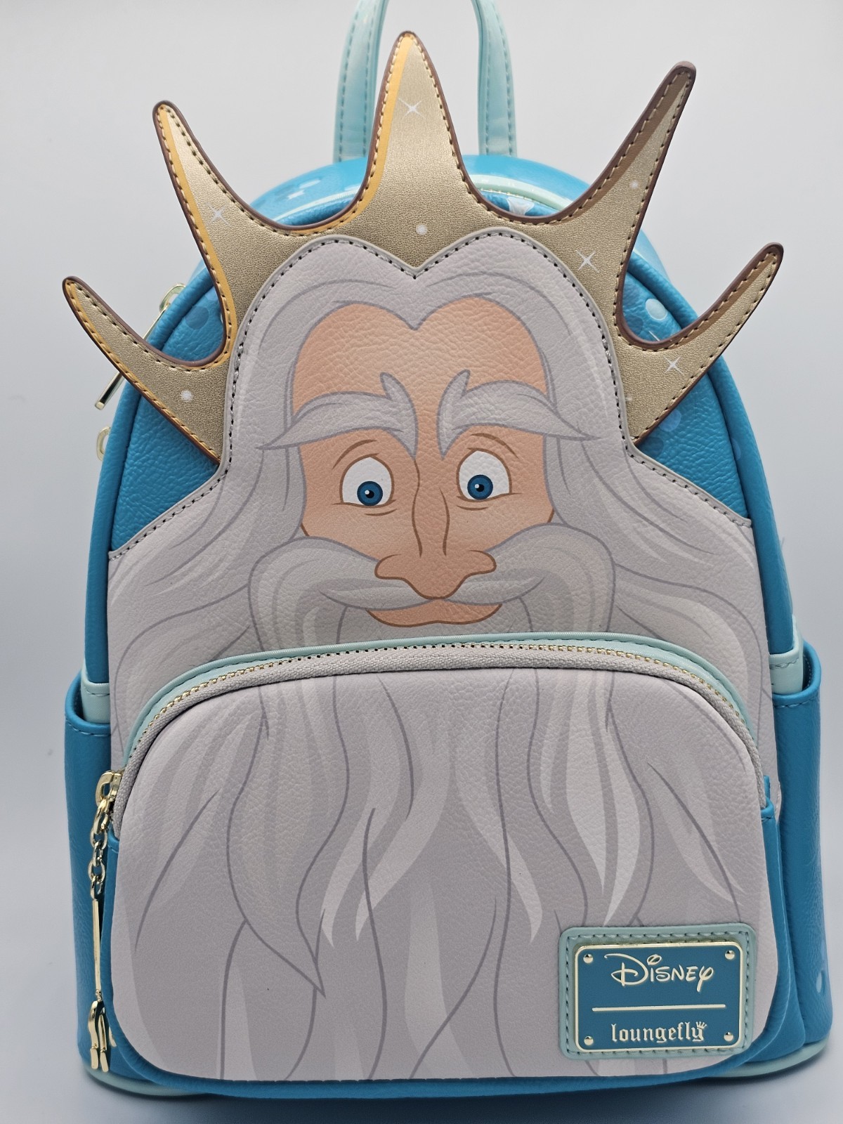 Disney Loungefly The Little Mermaid King Triton Cosplay Mini Backpack NWT