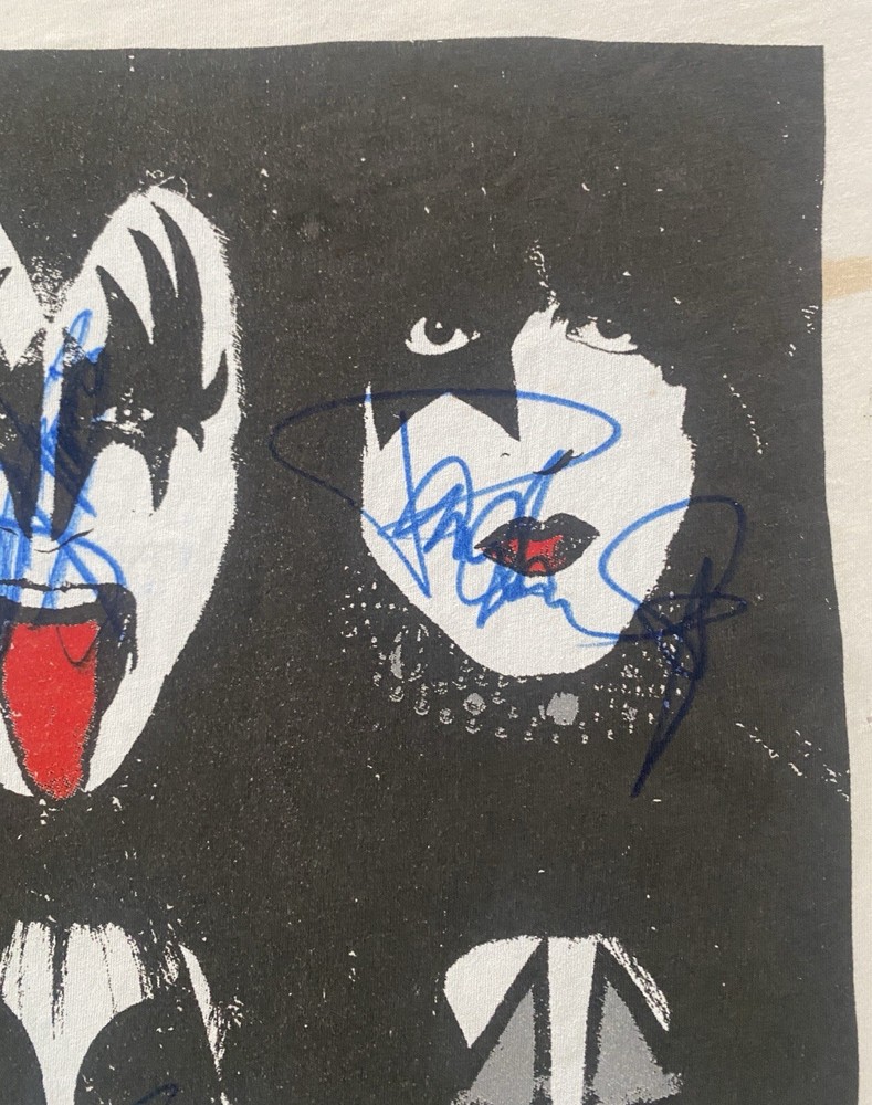 Signed KISS Shirt VIP 2012 Faces Trunk LTD Premium Licensed Tour 2012 W/ Ticket