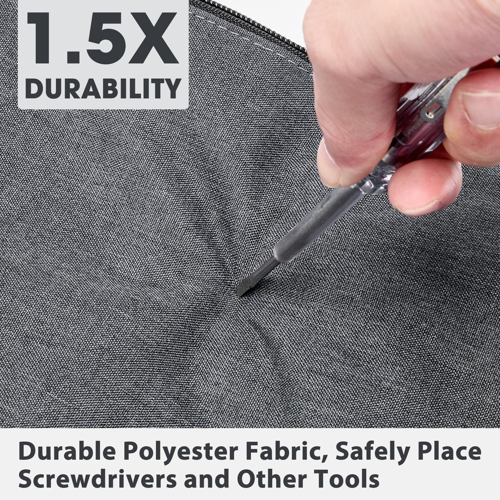1Pack 12 Inch Tool Bag Zipper Pouch, Small Tool Pouch, Utility Multipurpose S...