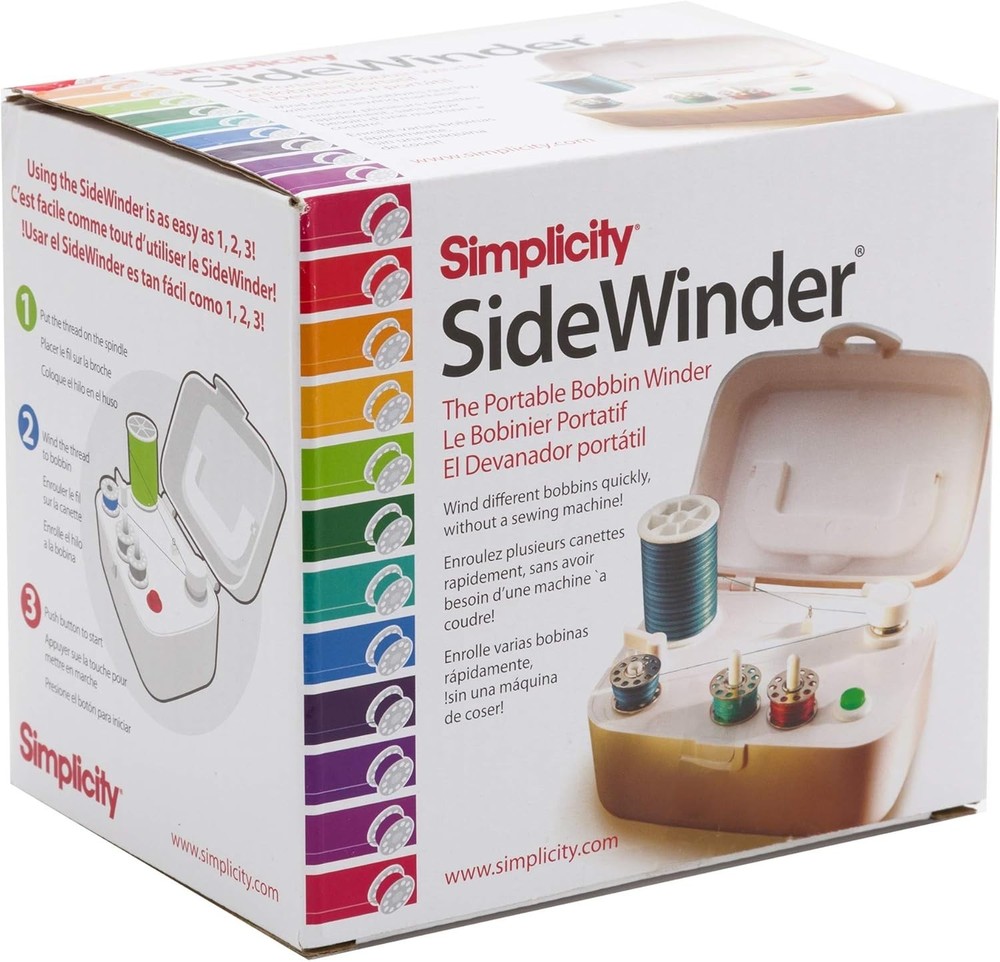 Portable Automatic Bobbin Winder Machine 120V for Sewing, Compact, Easy