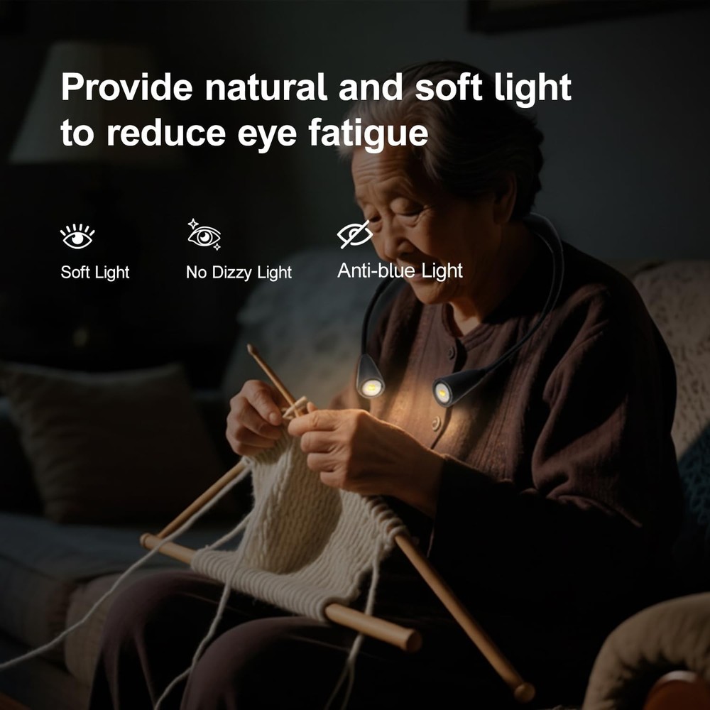 Glocusent LED Neck Reading Light - Grey (GLCSNTBL001)