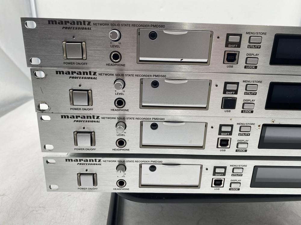Lot of 4 Marantz PMD580 Rack-Mount CompactFlash Network Solid State Recorder