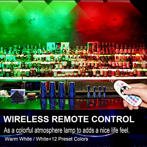 48-LED Under Cabinet Lighting - Wireless - 15 Colors - Changeable & Rechargeable