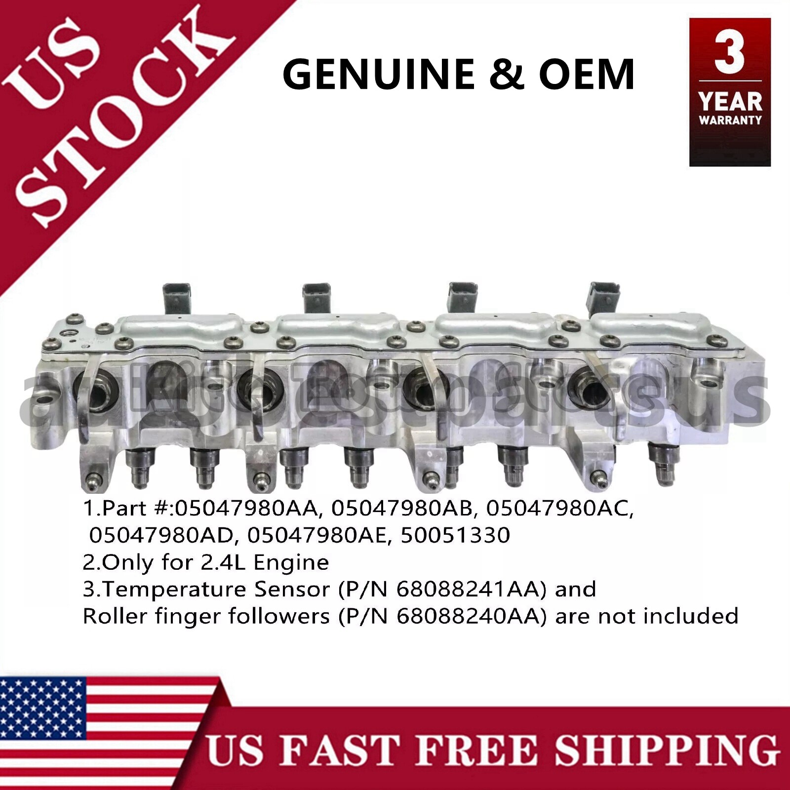 Genuine for Mopar 14-23 JEEP RAM DODGE CHRYSLER FIAT Multiair Actuator 5047980AC