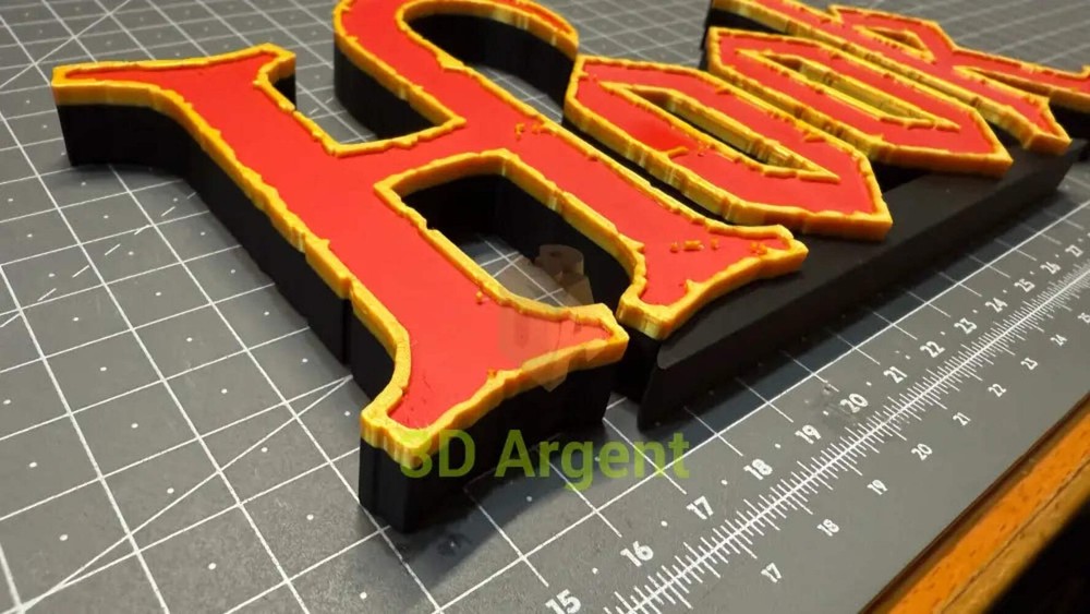 Hook Movie Logo - 3D Printed Sign Stand