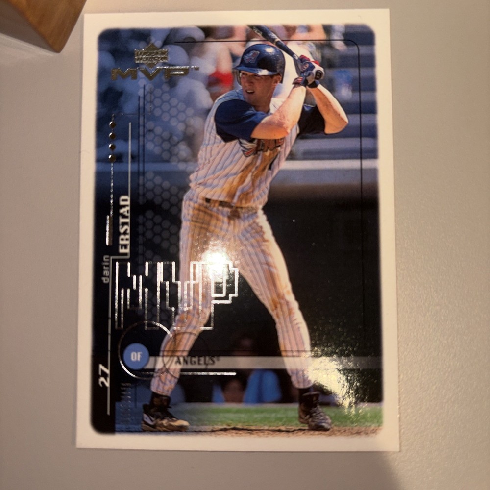 Darin Erstad Signed Autographed Baseball MLB with Upper Deck Card