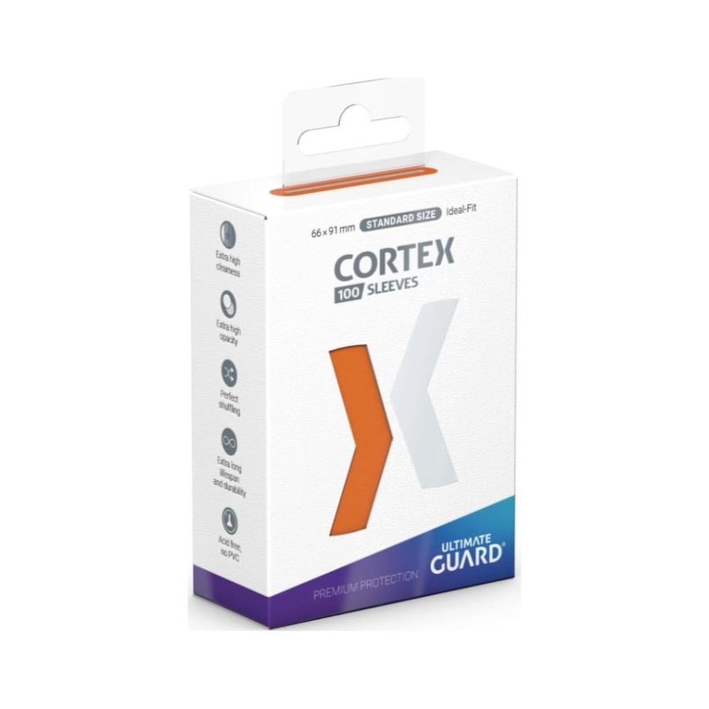 Ultimate Guard Cortex Glossy Sleeves - Standard Size - 100ct - Orange