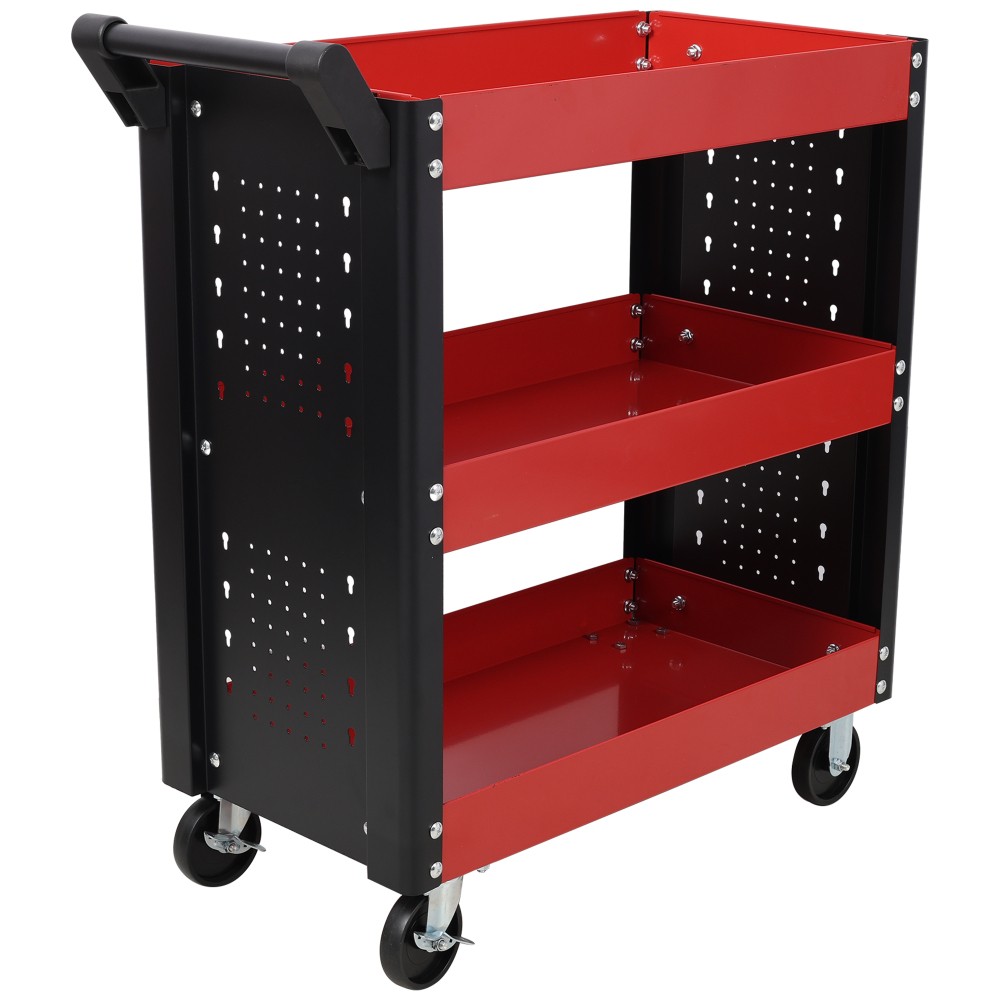Tool Cart with Hooks Three-Tier