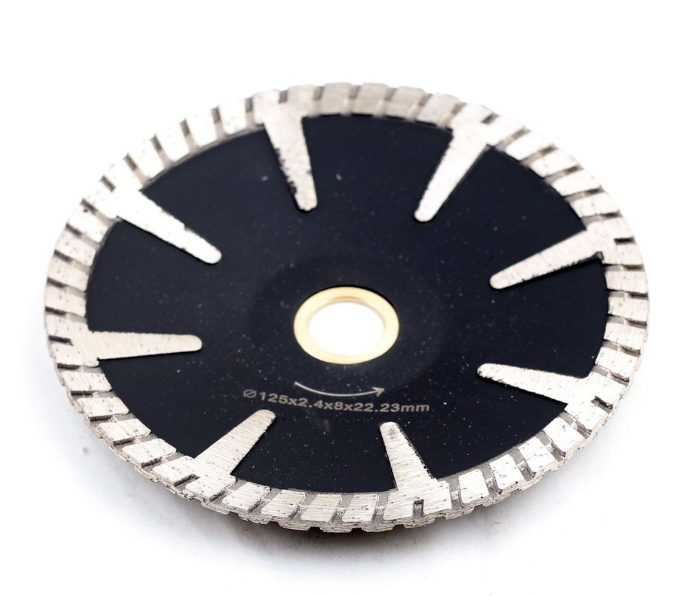 5 inch Diamond Concave Cutting Blade for Granite Black