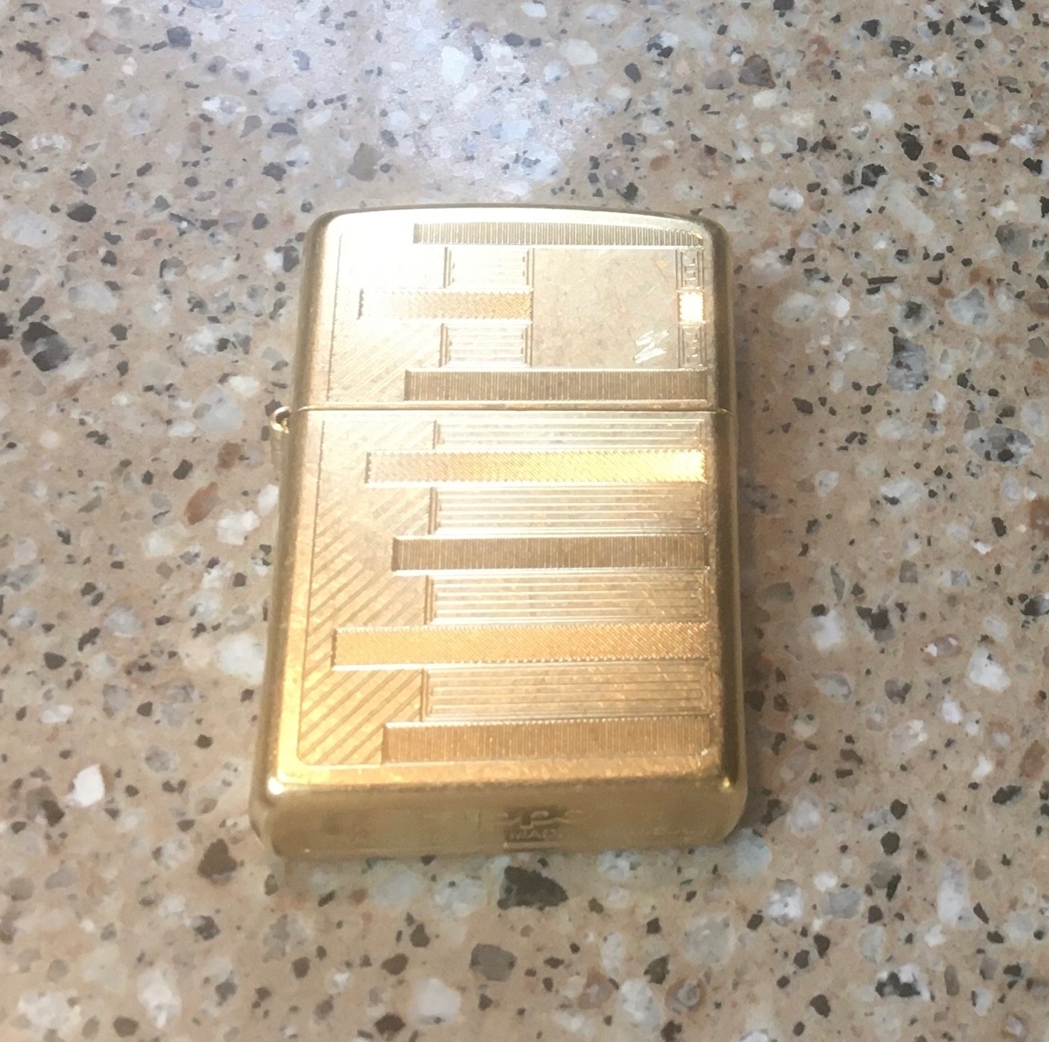 NEW Belle Kogan Zippo Lighter (CASE ONLY) Limited Edition Modern Art Deco Brass