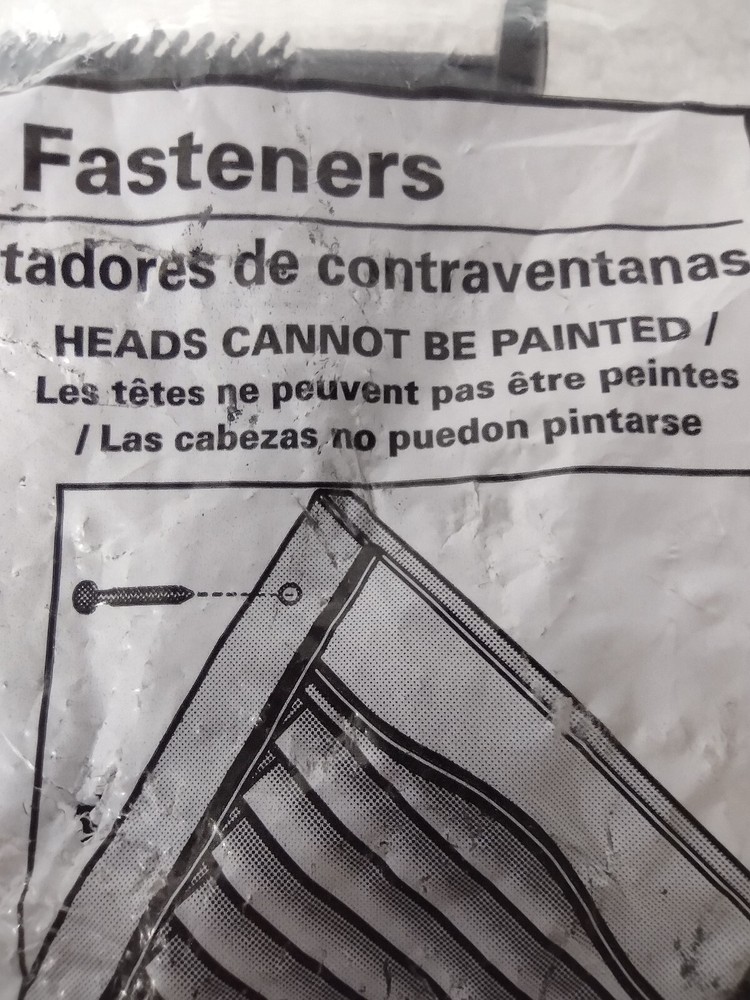 Window Shutter Fasteners 3" Spike Lock Fasteners Forest Black - 12CT