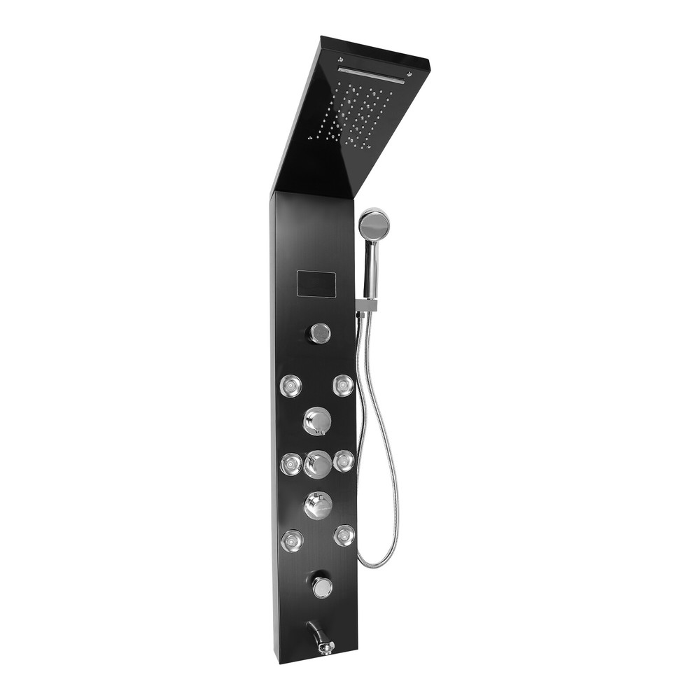 Shower Panel Tower System Wall Mounted Rainfall Waterfall Shower Head Shower Kit