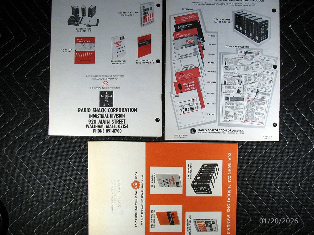 Product Guide For RCA Power Tubes