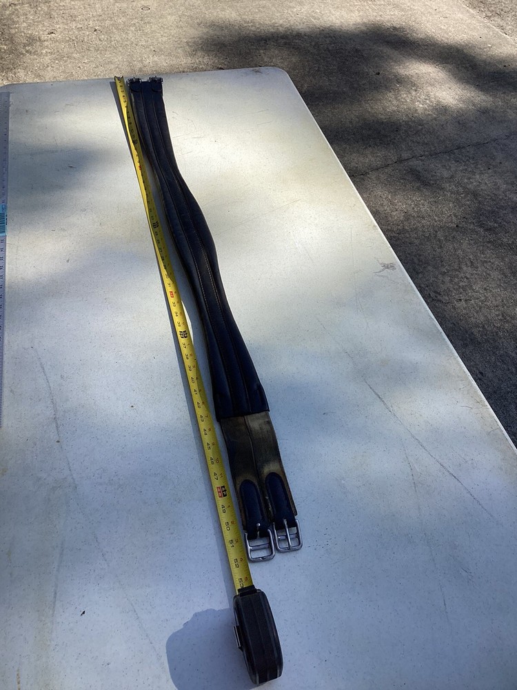 Black Leather Hunter Jumper Girth 50"