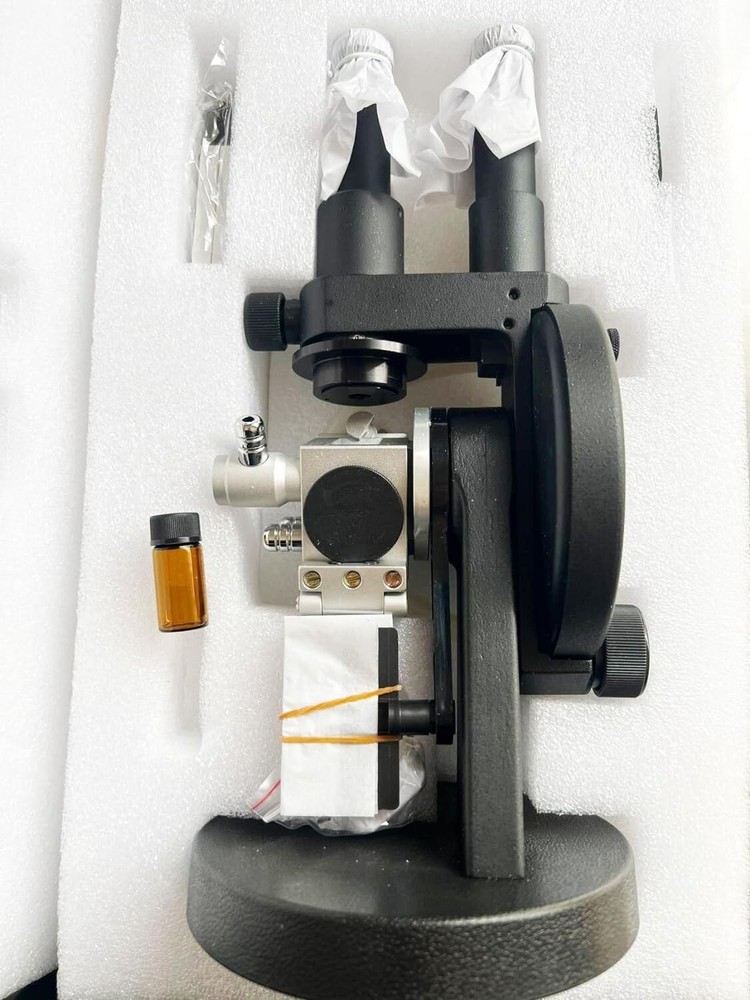 Abbe Refractometer Binocular Refractometer with 1.3000-1.7000nD Accuracy ±0.0003