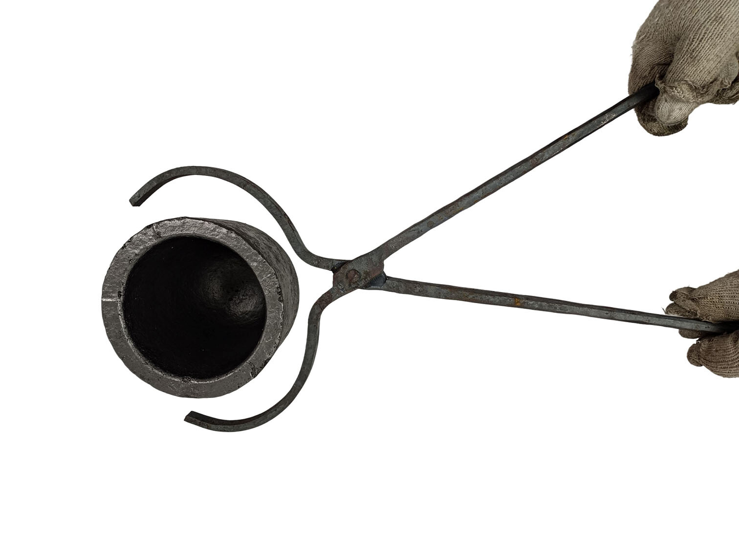 10 KG Crucible Tongs Set For Lifting and Pouring Fit Gas Metal Melting Furnace