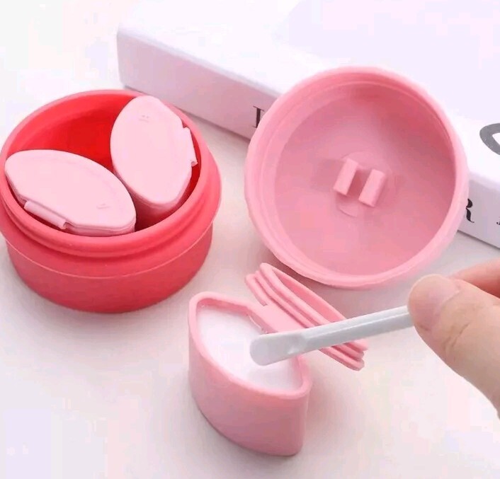 Travel Silicone Makeup Containers SetRefillable Empty Silicone Cream Jars wit...