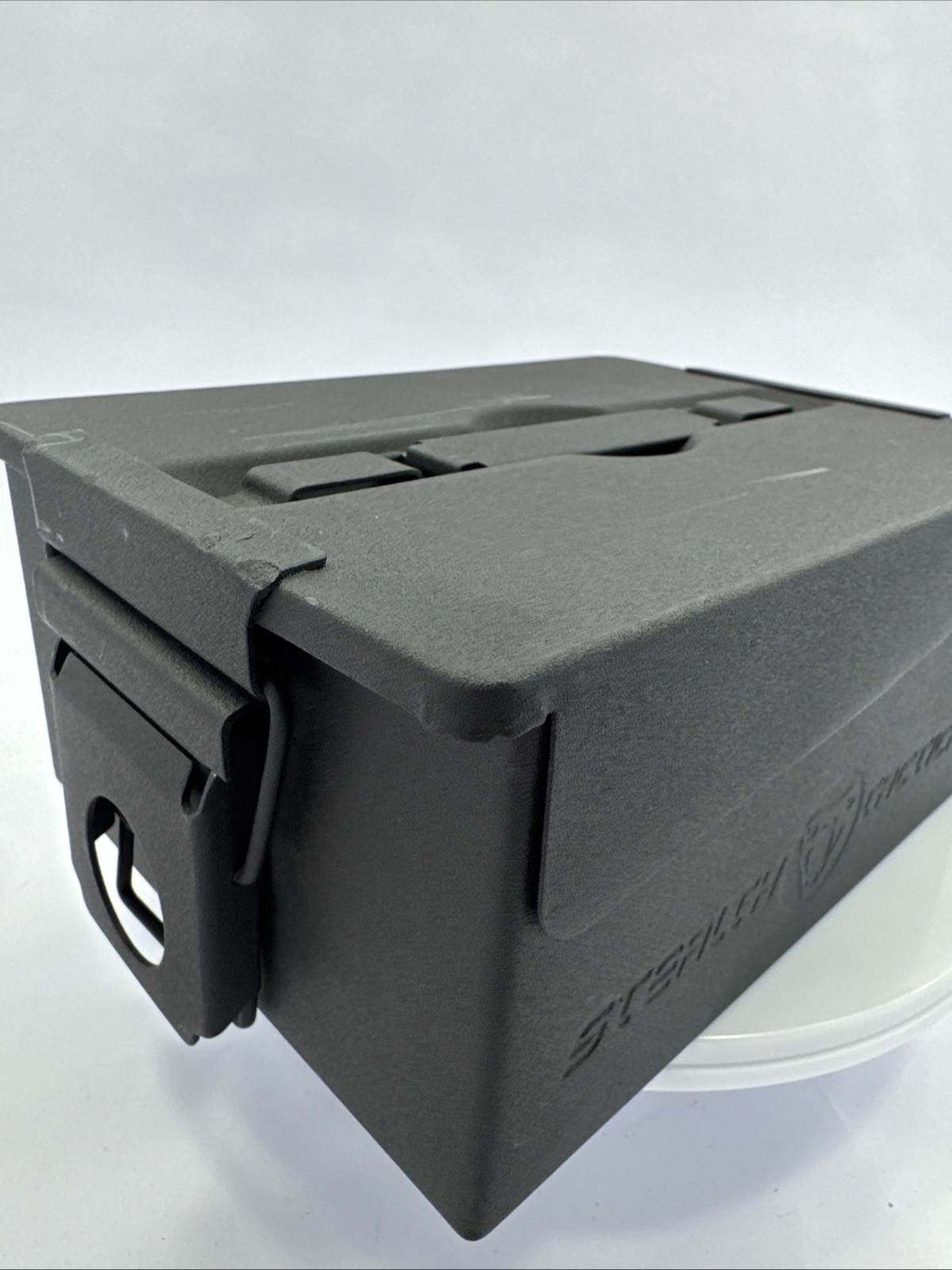 Stealth Tactical Small Bsa Metal Military Ammo Canister 7 1/2 X 5 1/2