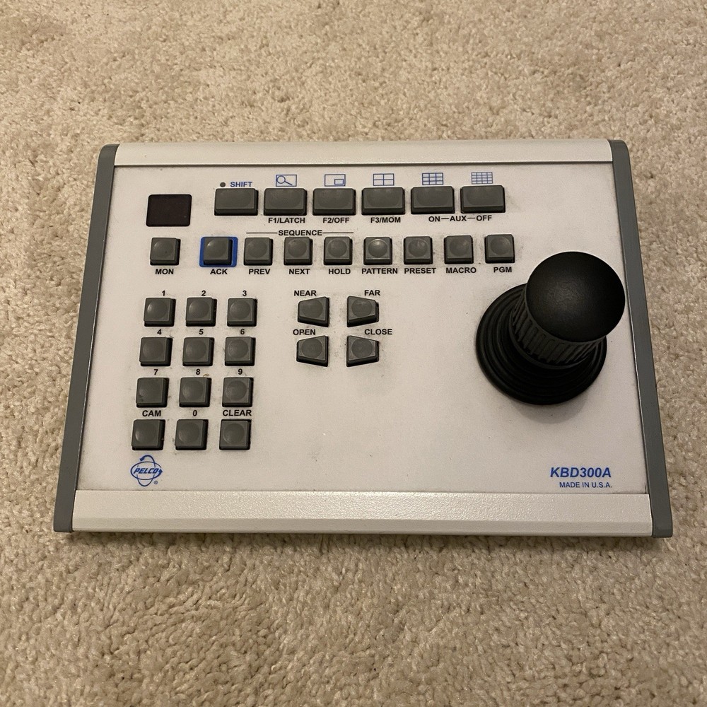 Pelco Joystick Keyboard Controller KBD300A Untested Sold As Is