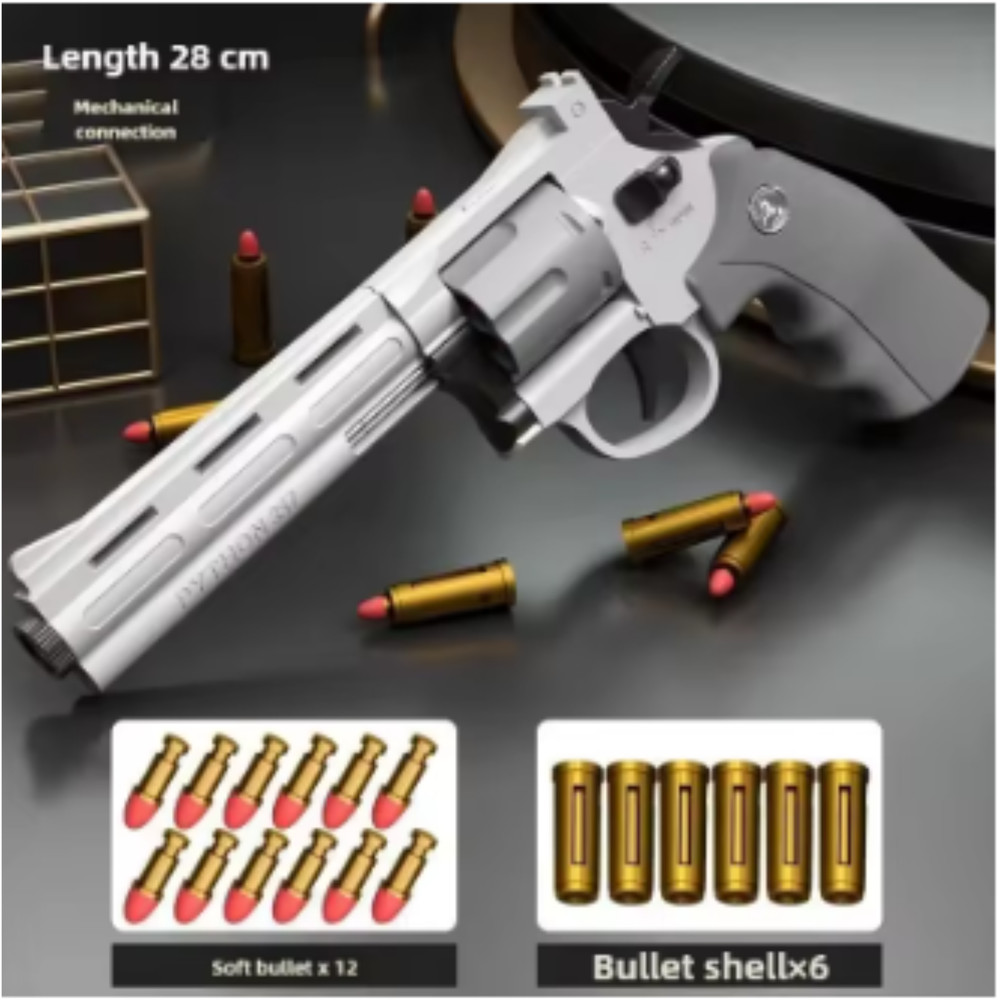 Magnum ZP5 357 Automatic Continuous Soft Dart Blaster Toy with Multiple Safe Dar