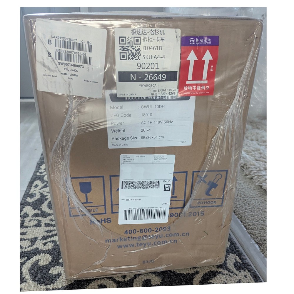 S&A CWUL-10 Chiller NEW!