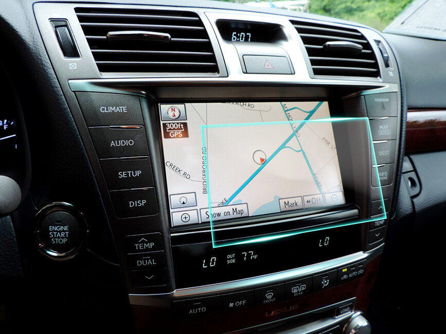 Crystal Clear Screen Protector for 2012 Lexus LS460L Vehicle Navigation