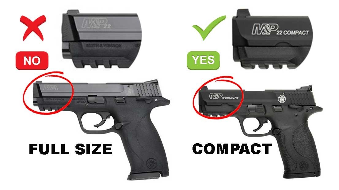 Smith & Wesson M&P22 COMPACT 22LR 1/2x28 Thread Adapter