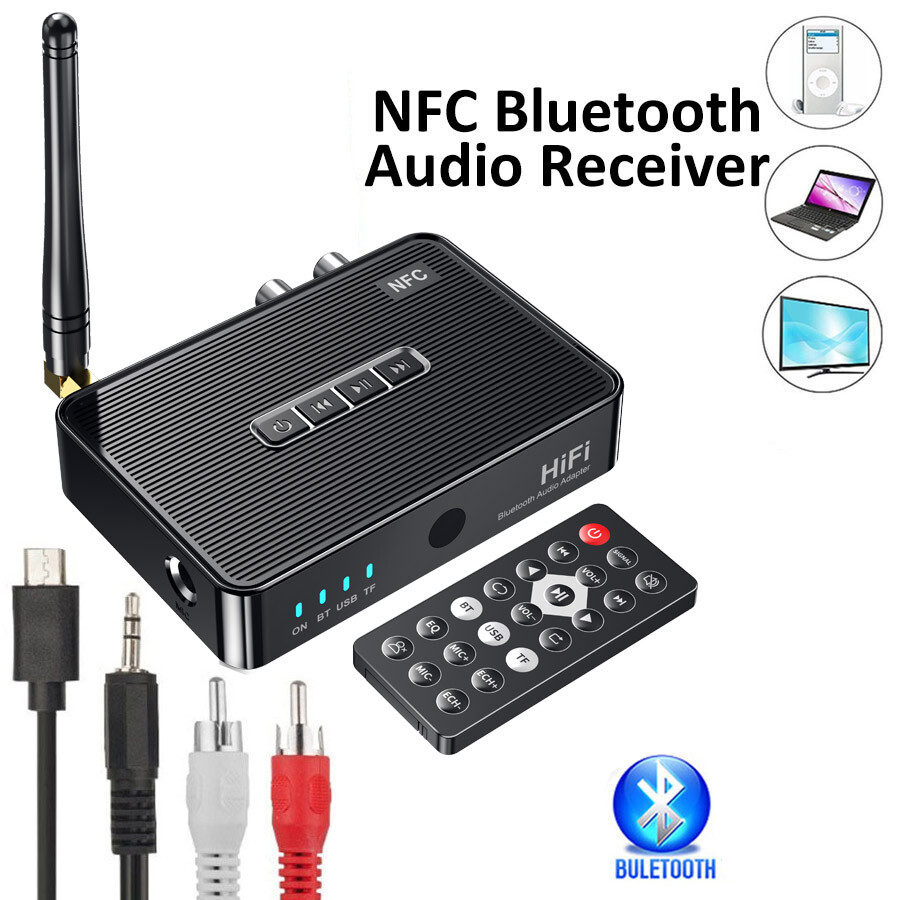 Bluetooth 5.0 Receiver Hi-Fi Wireless Audio Adapter Home Music Streaming Stereo