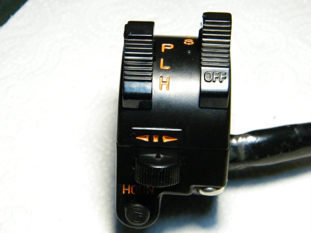 Ducati Pantah headlight beam switch thumb toggle.
