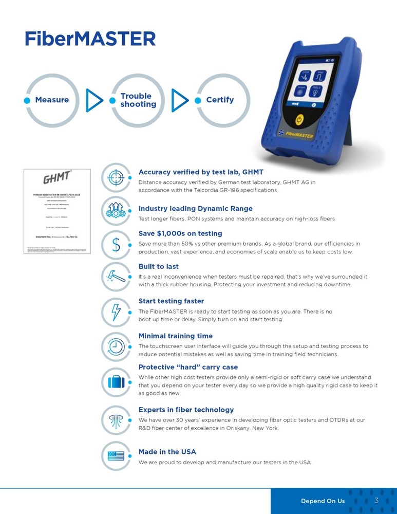 Trend Networks FiberMASTER Power Meter / Light Source R240-PMLS