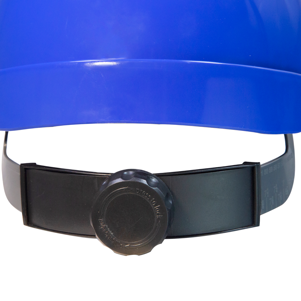 BLUE Hard Hat JORESTECH Adjustable Ratchet Suspension Safety Cap Style