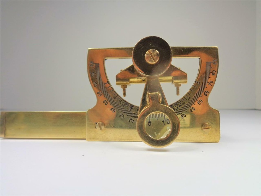 NAUTICAL SOLID BRASS NAVIGATION ABNEY LEVEL MARITIME PRECISION INSTRUMENT