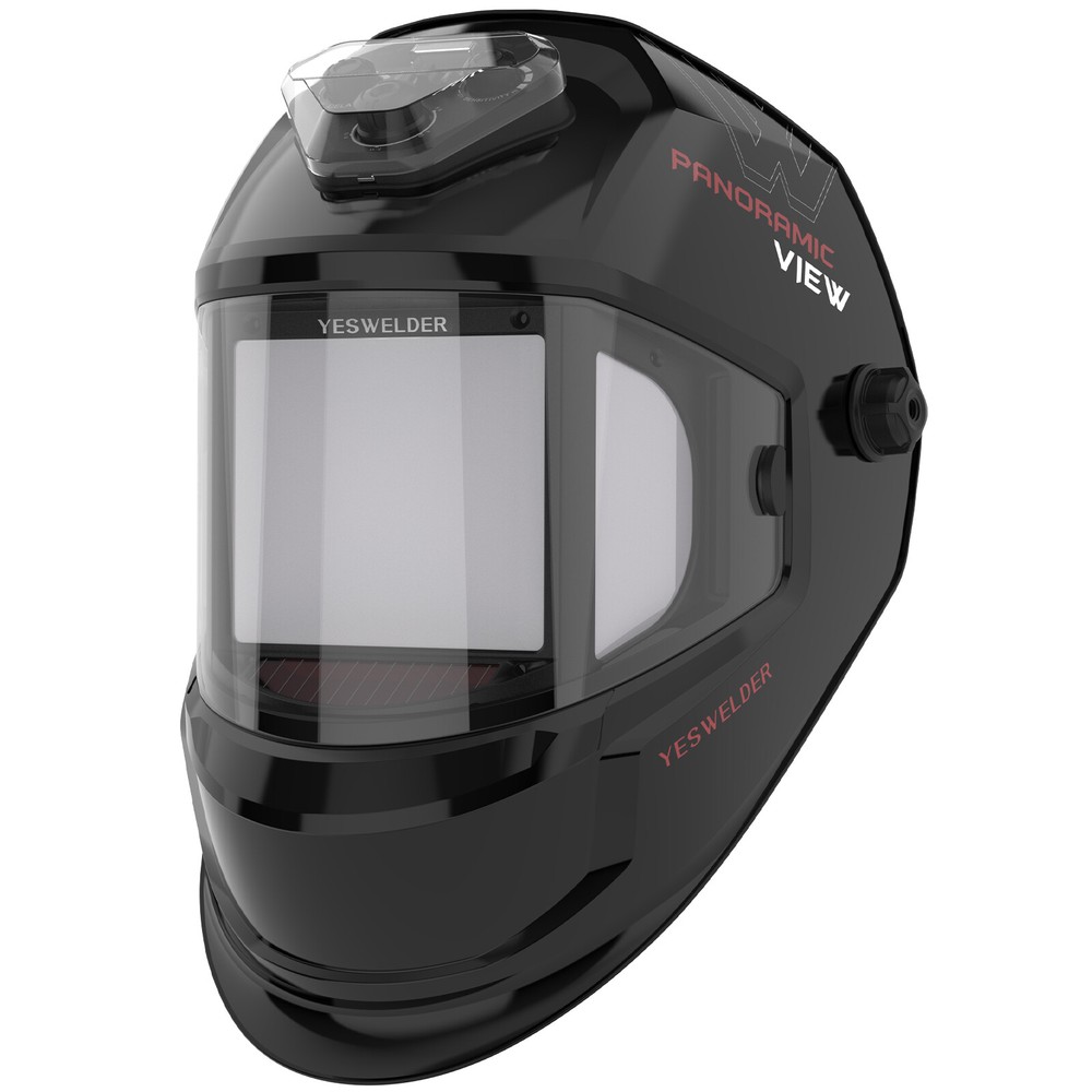 Panoramic View Auto Darkening Welding Helmet,  Type-C Charging