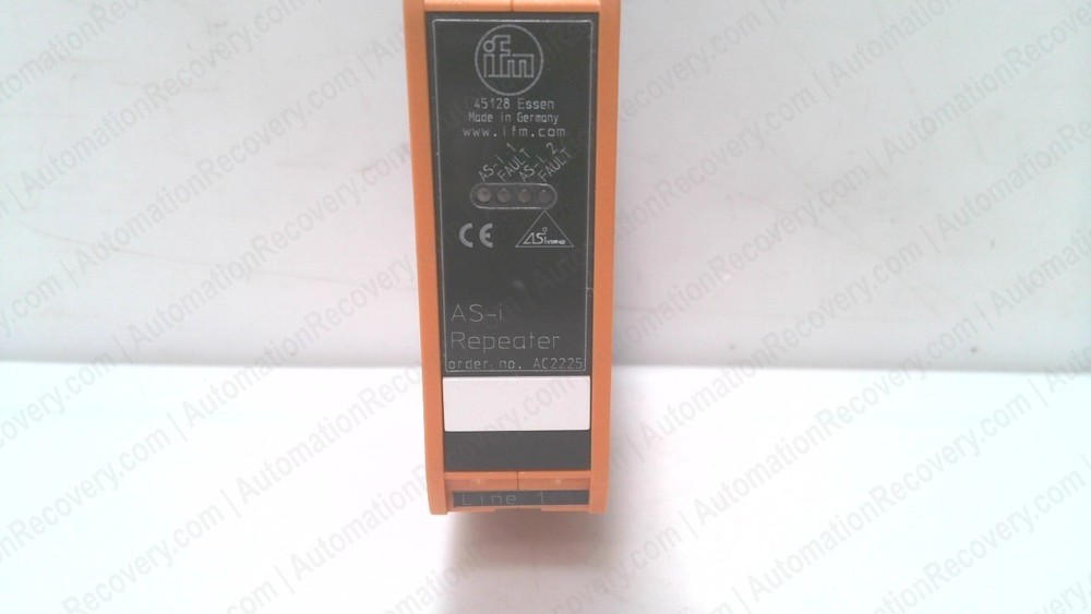 IFM ELECTRONIC AC2225, SMARTLINE25 AS-INTERFACE REPEATER, NEW #348150