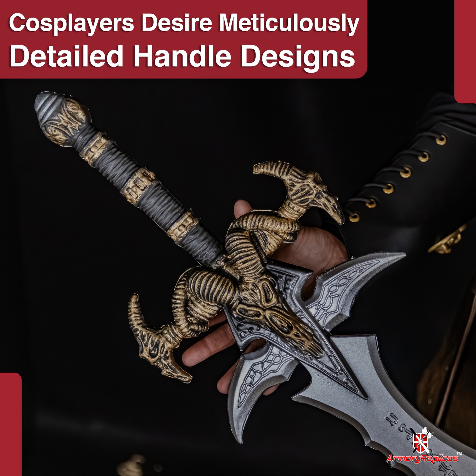 39" Frozen Throne Frost Runeblade Foam Sword: Lich King Cosplay Prop LARP Weapon