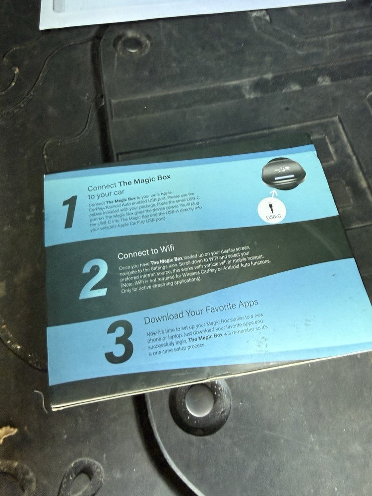 The Magic Box 2.0, Wireless CarPlay/Android, Auto *READ* UNTESTED