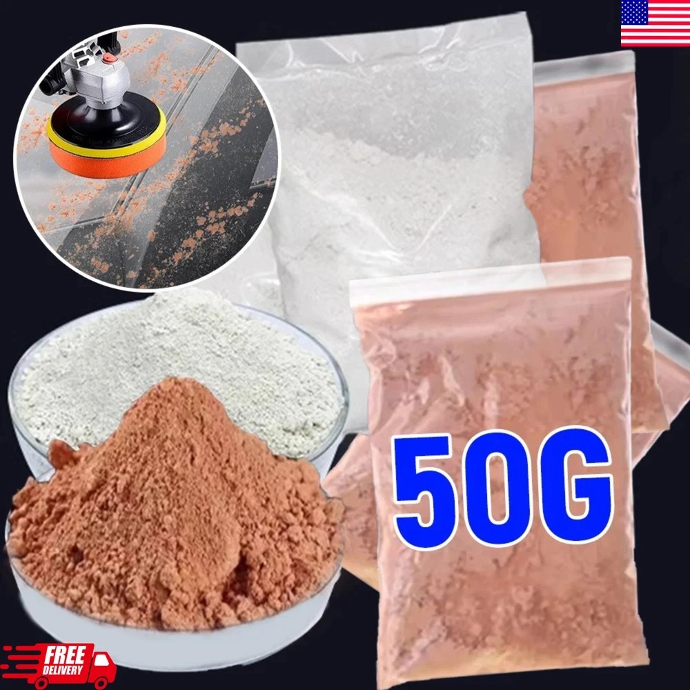 50g Cerium Oxide Glass Polishing Powder Car Window Scratch Remover Repair Tool