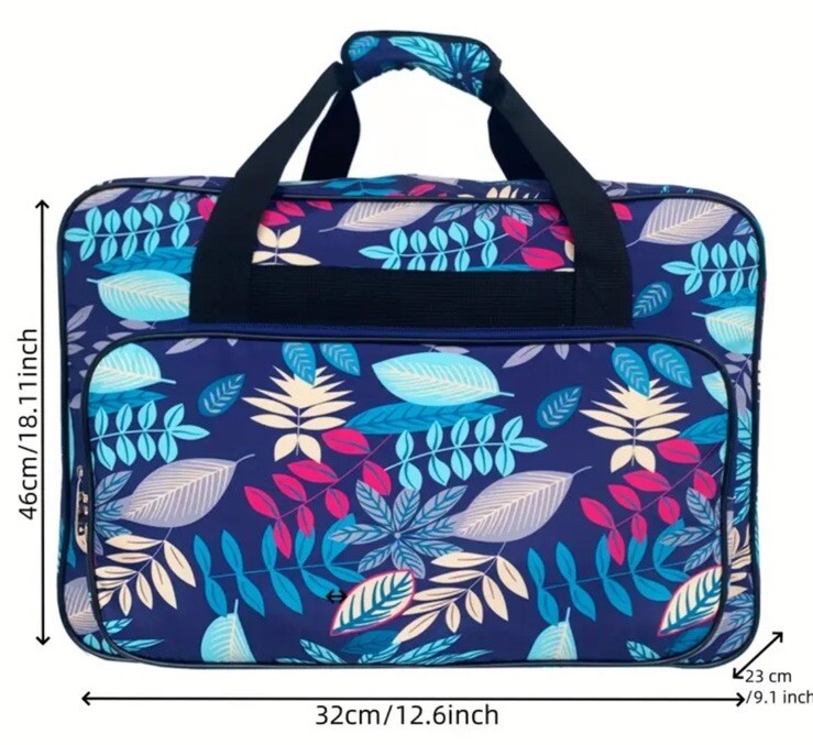 Sewing Machine Case Tropical Carrier Tote Storage Organizer Bag 18.1x9x12.6" NIB