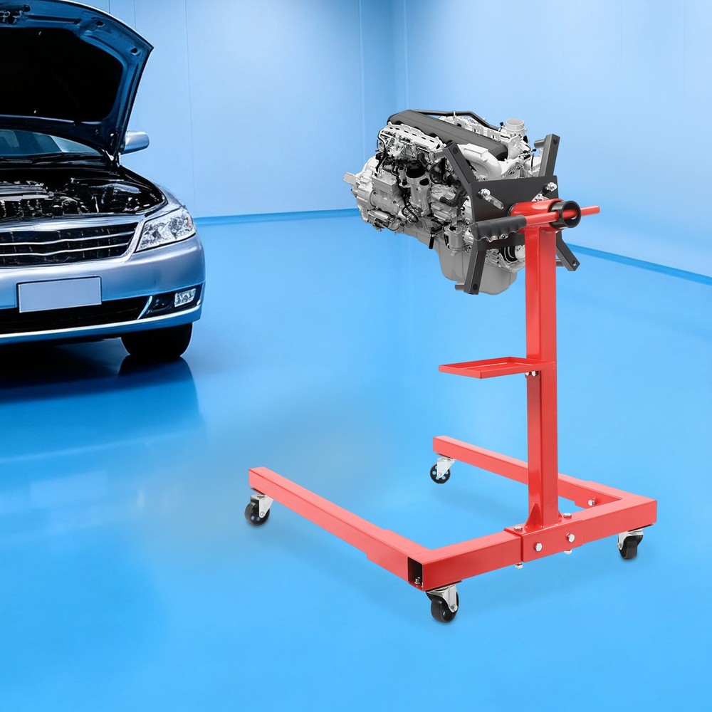 2000 LBS Folding Engine Stand Vehicle Engine Block Stand 360 Degree Head