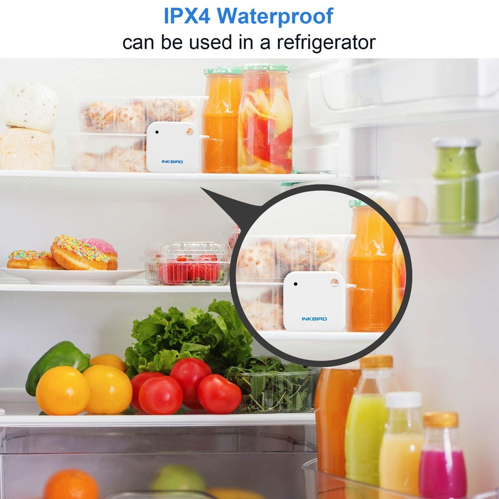 Inkbird Smart Thermometer, Freezer Wireless Temperature Sensor, White