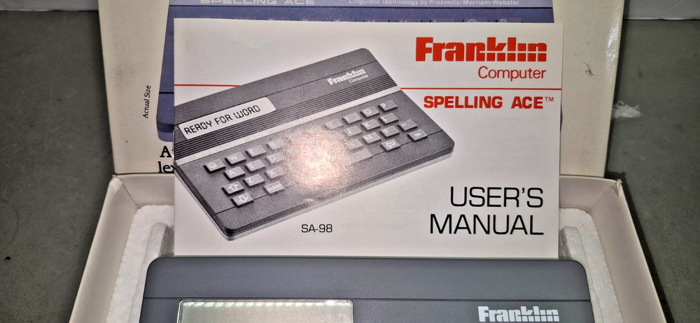 Franklin Spelling Ace Second Edition SA-98 Electronic Speller MINT With Box