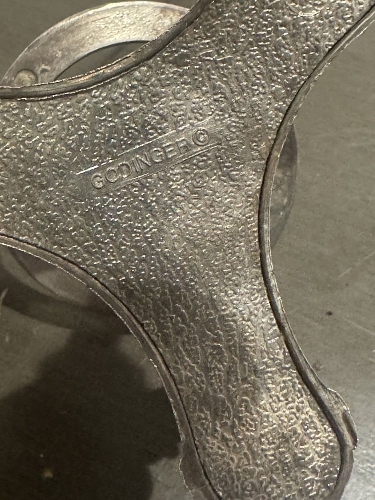 Vintage Godinger Silver Plated Orb Stand: Ornate Metal Display