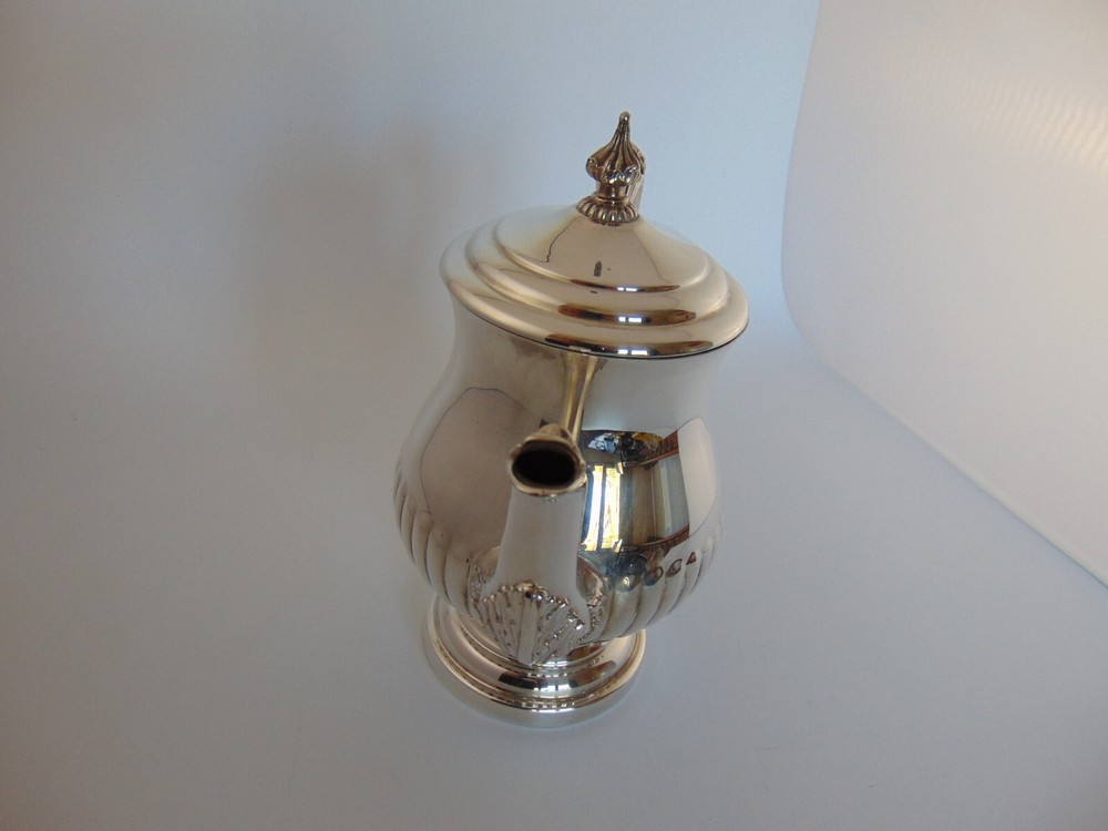 Silver Plated Coffee Pot Viking with Hinged Lid