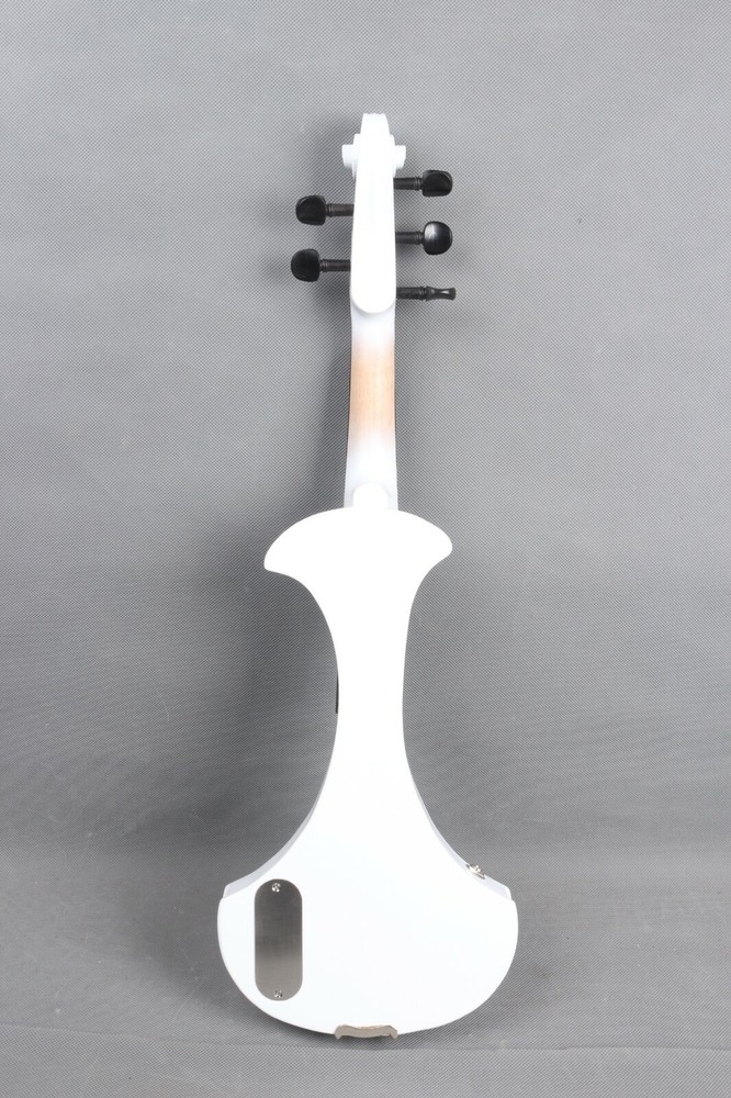 5 string Electric violin Solid wood Ebony fittings Passive pickup White Violin