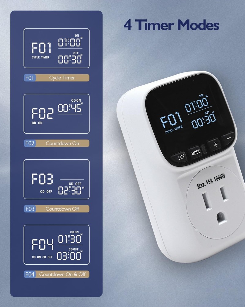 ZILLSEA Digital Temperature Controller, Heating & Cooling Thermostat White