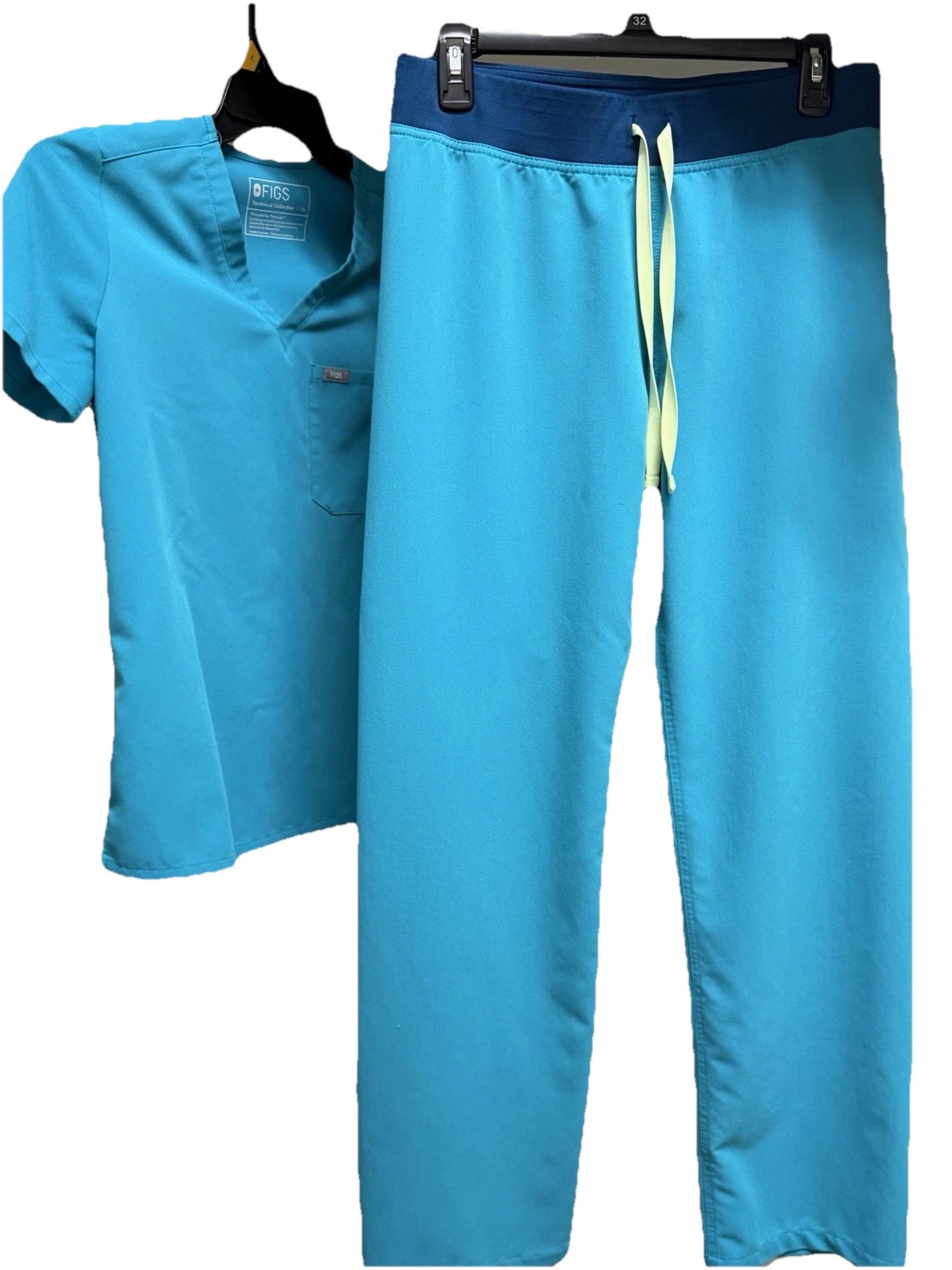 Figs Women’s Scrub Set Xs Top, S Bottoms