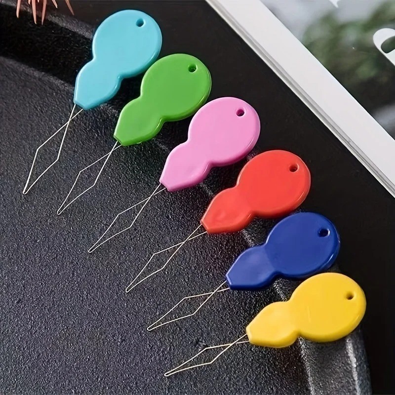 6/10x Plastic Needle Threaders Needle Threader Hand Machine Sewing Tools For DIY