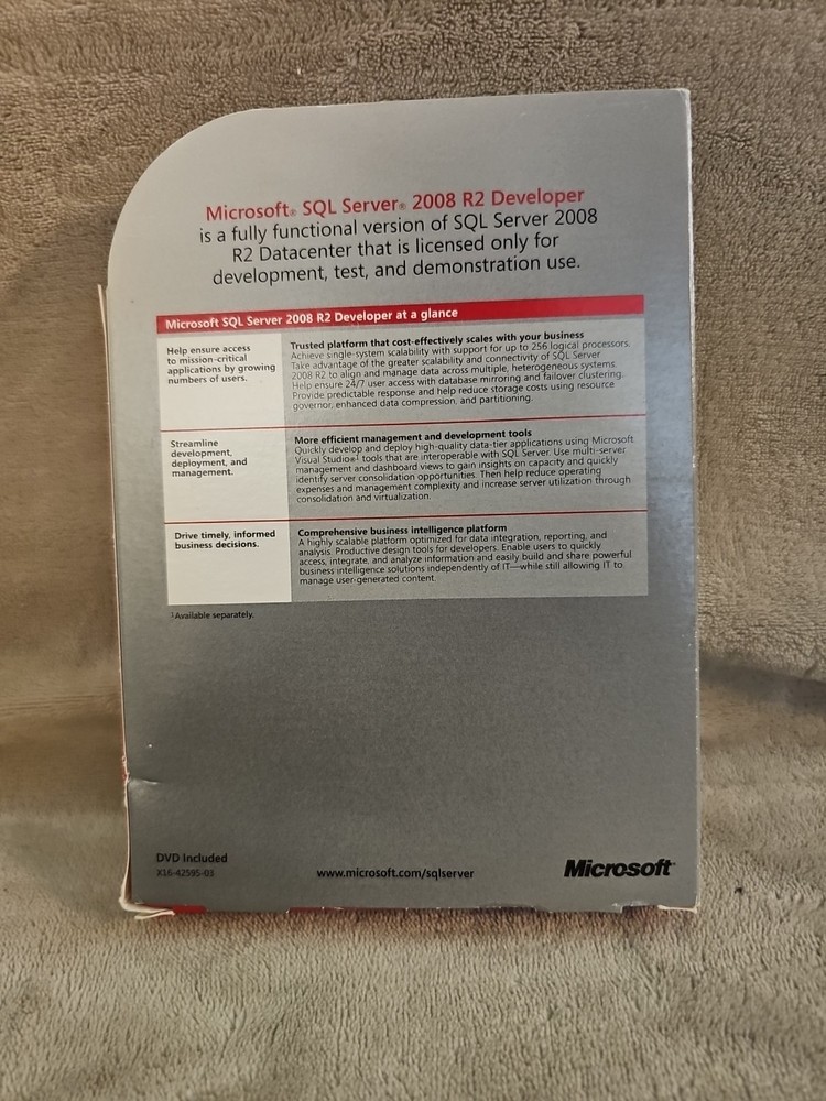 Microsoft SQL Server 2008 R2 Developer DVD x86 / x64
