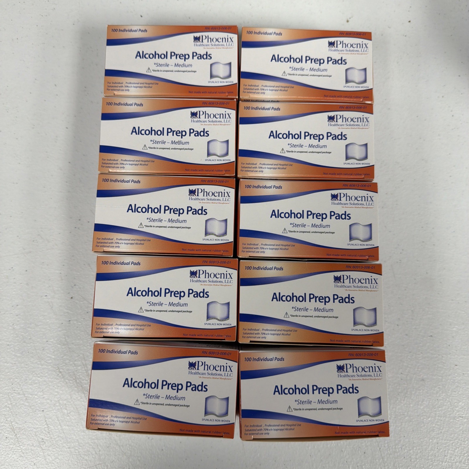 Alcohol Prep Pads Swabs Wipes Isopropyl Wipes Thick Pad 1,000 Counts 10 boxes